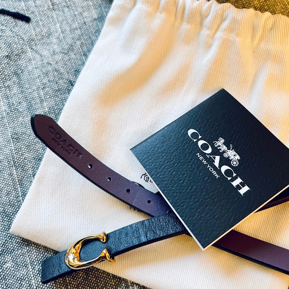 Brand new Coach signature leather wrap bracelet